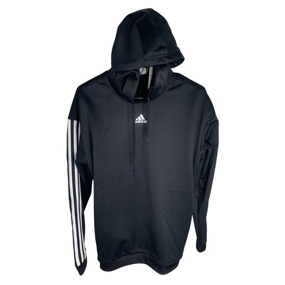 Adidas Womens Black Gear Up Hoodie Sweatshirt Size S - Picture 1 of 7
